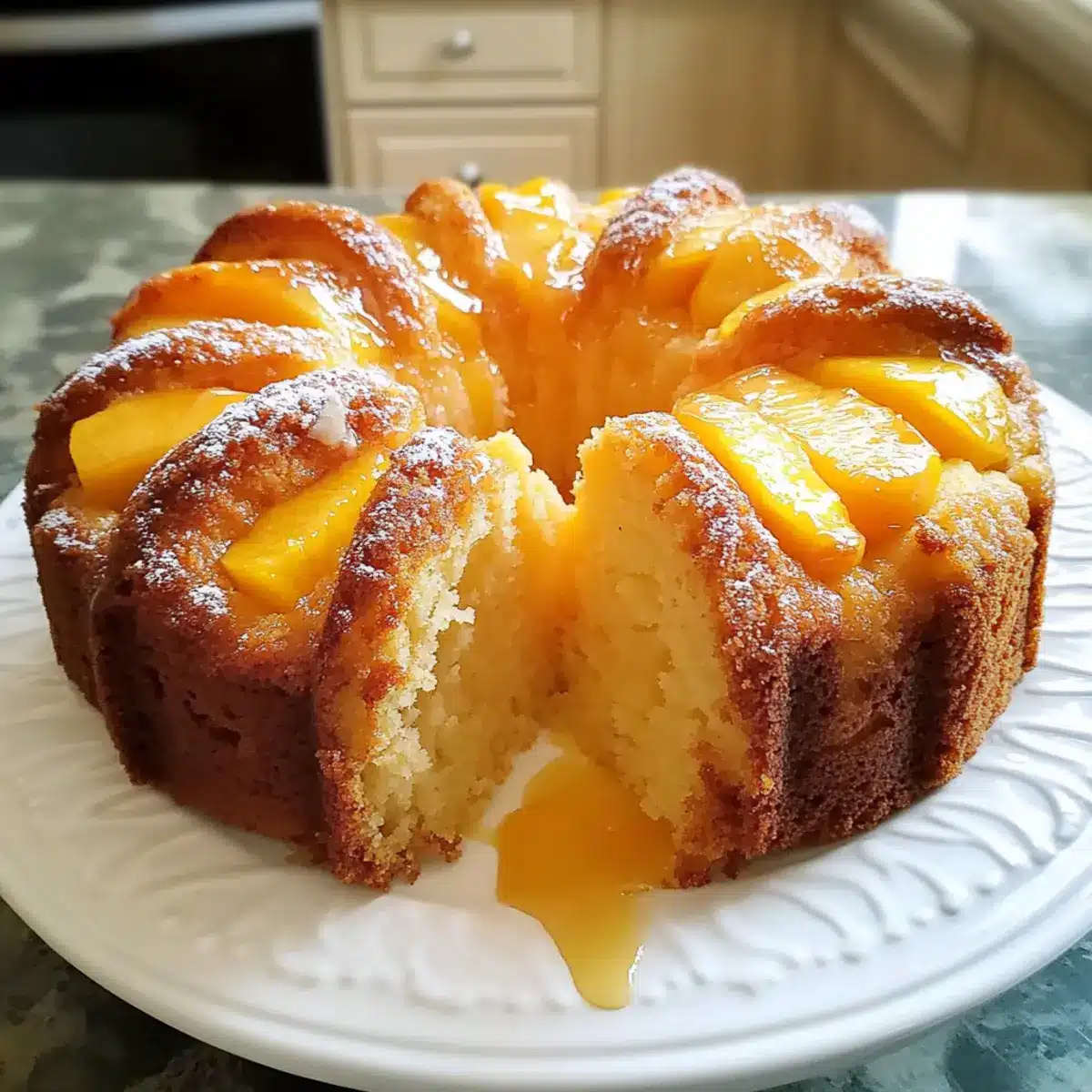 Peach Cobbler Pound Cake