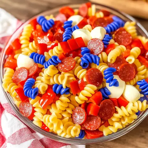 Red White Blue Pasta Salad