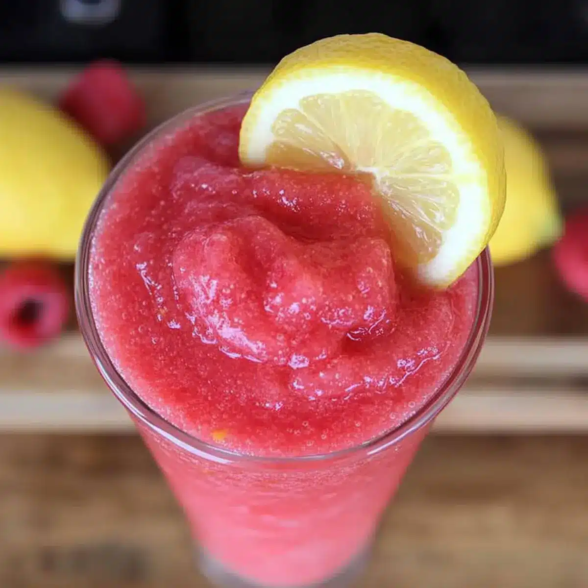 Raspberry Lemonade Slushie