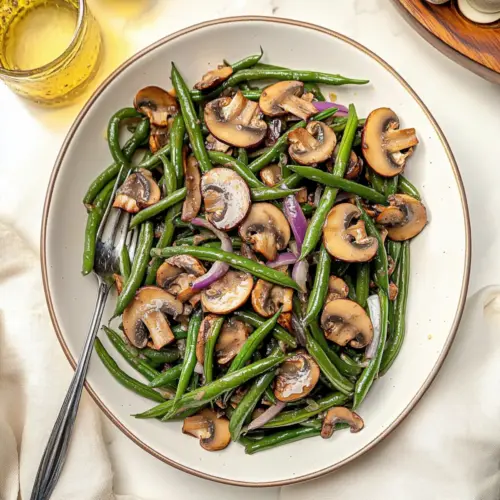 Green Beans with Mushrooms