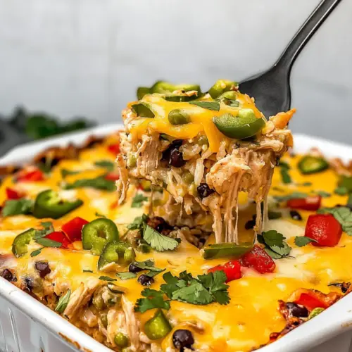 Chicken Burrito Casserole