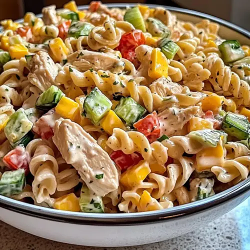 Barbecue Chicken Pasta Salad