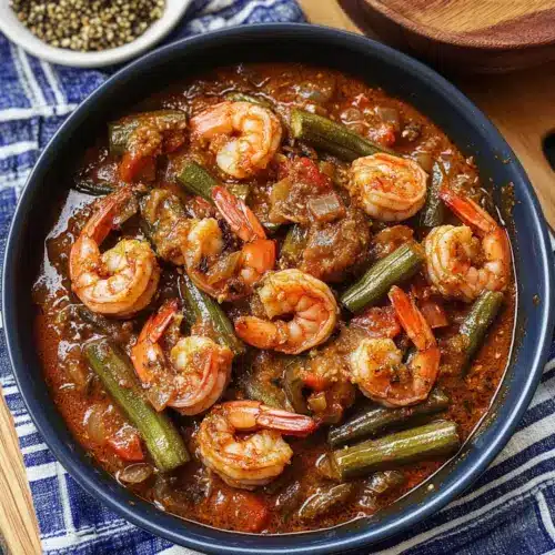 Smothered Okra With Shrimp