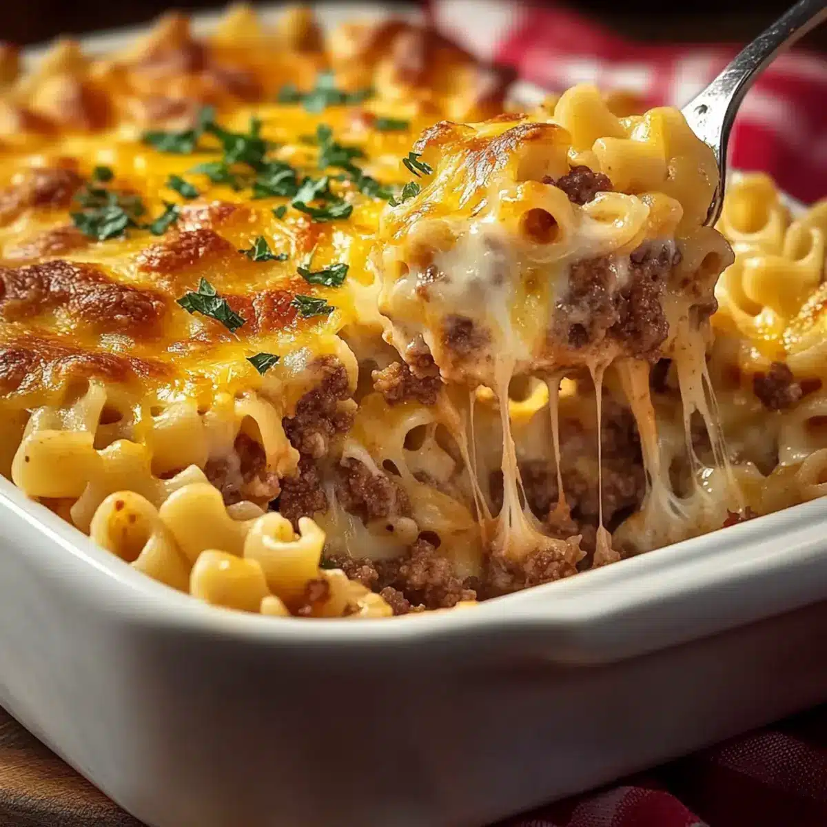 Cheeseburger Pasta Casserole