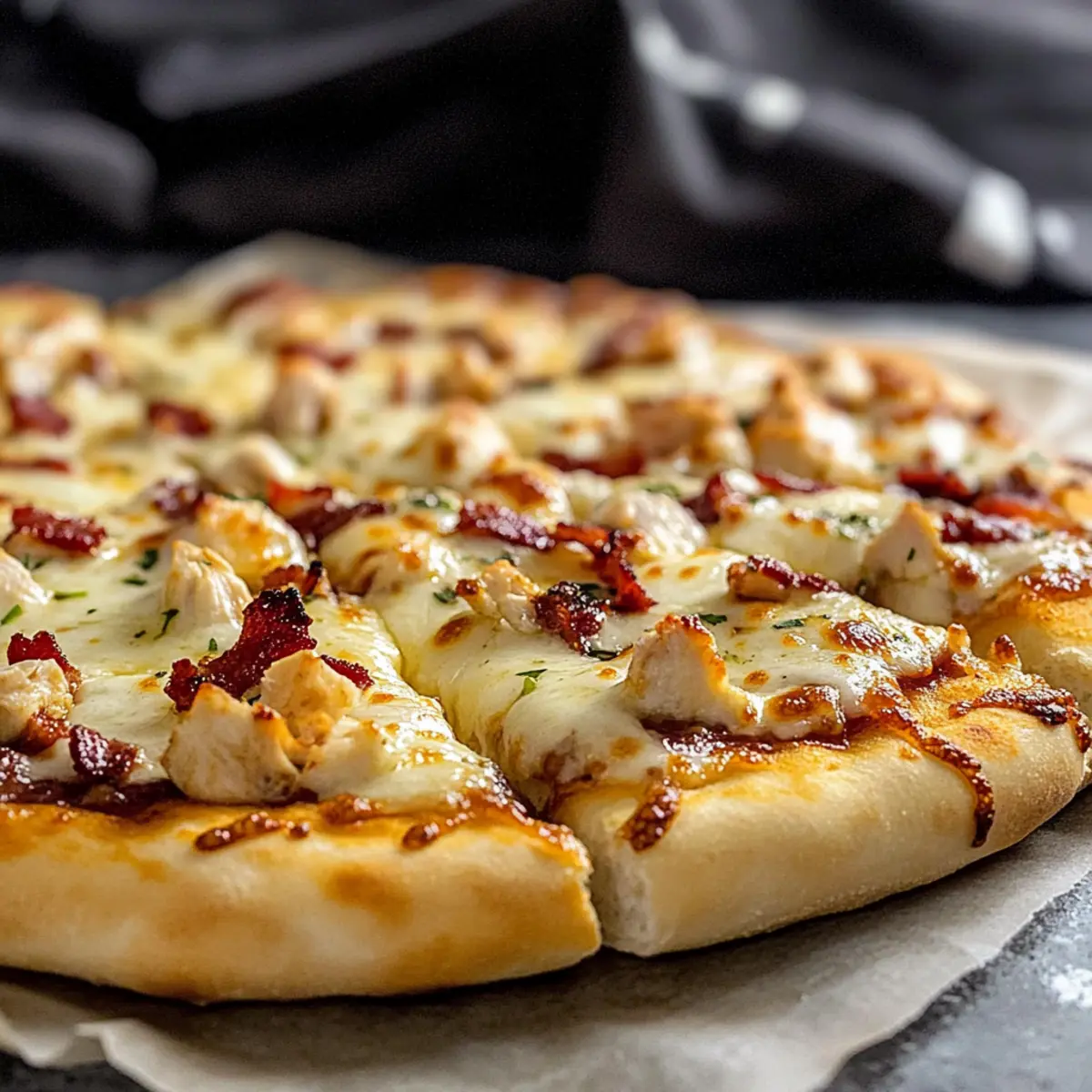 Chicken Bacon Ranch Pizza