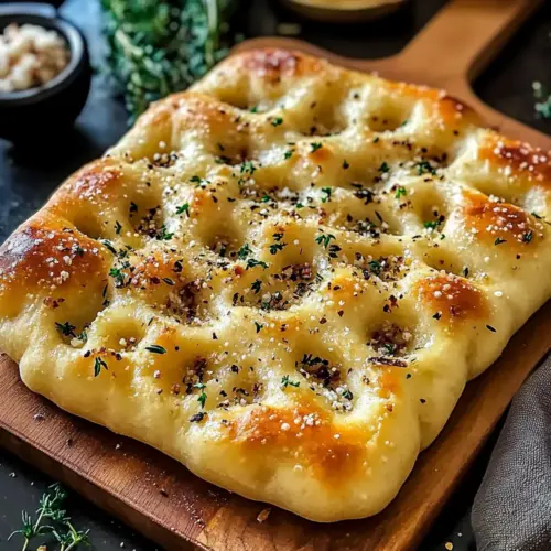 Garlic Parmesan Focaccia Bread