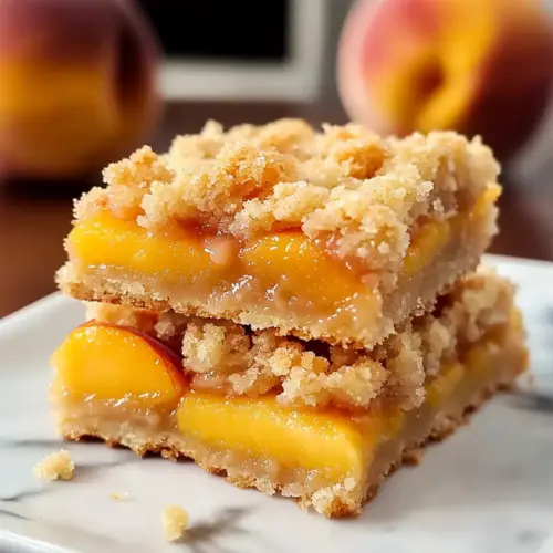 Peach Crumb Bars
