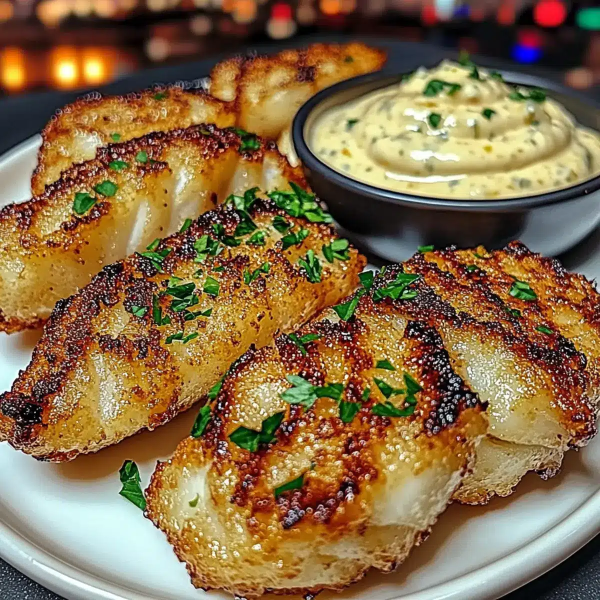Lemon Butter Fish Bites with Garlic Aioli