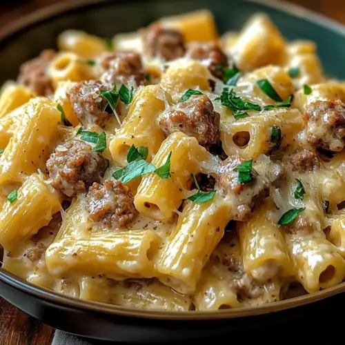 Creamy Italian Sausage Rigatoni