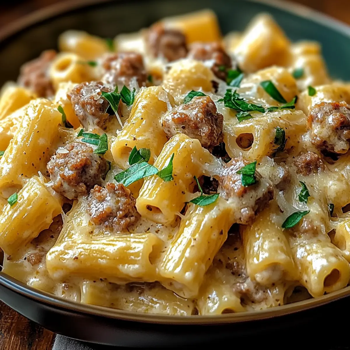 Creamy Italian Sausage Rigatoni