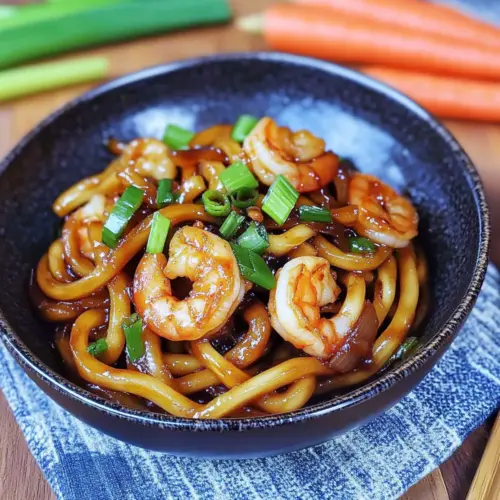 Yaki Udon with Shrimp (