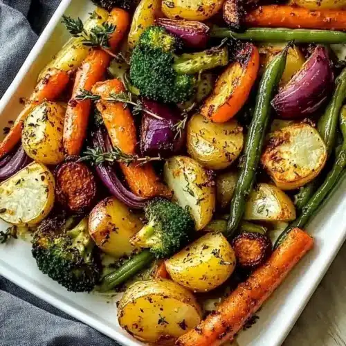 One-Pan Roasted Vegetables Recipe