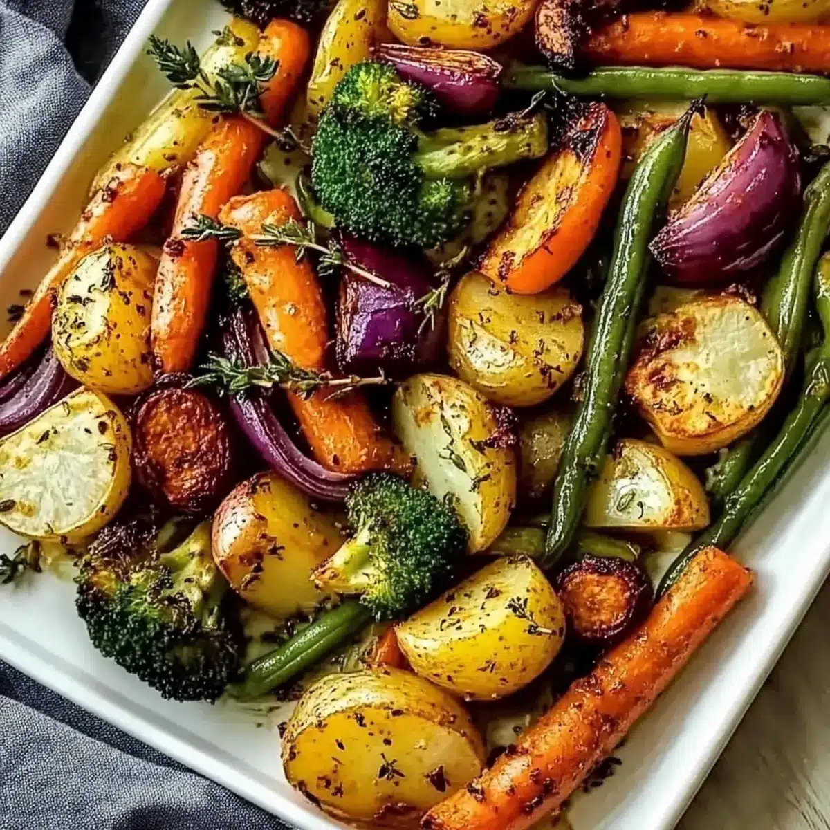 One-Pan Roasted Vegetables Recipe