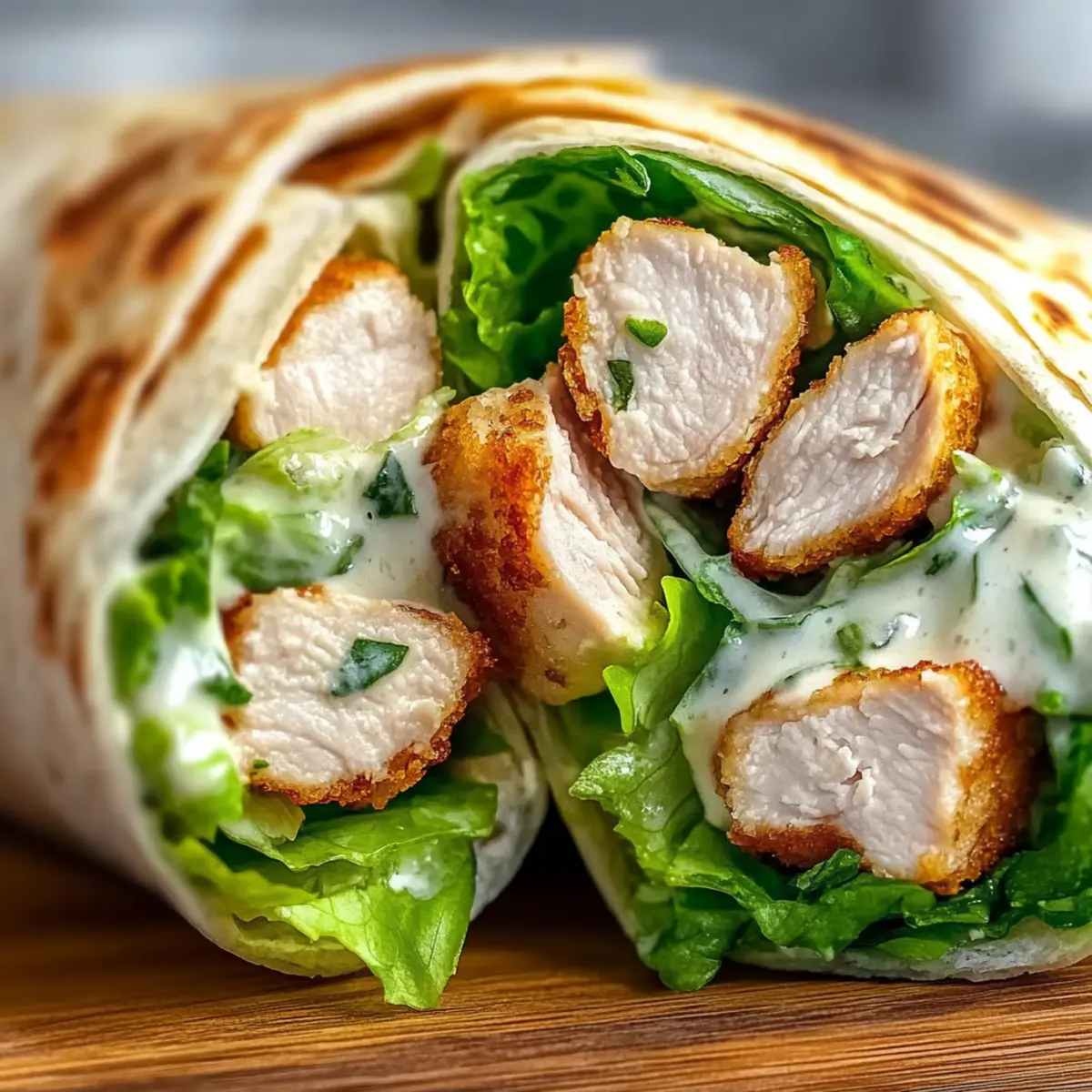 Chicken Caesar Wraps