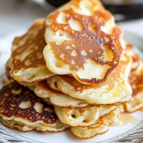 Fluffy Oladi (Russian Pancakes With Apple