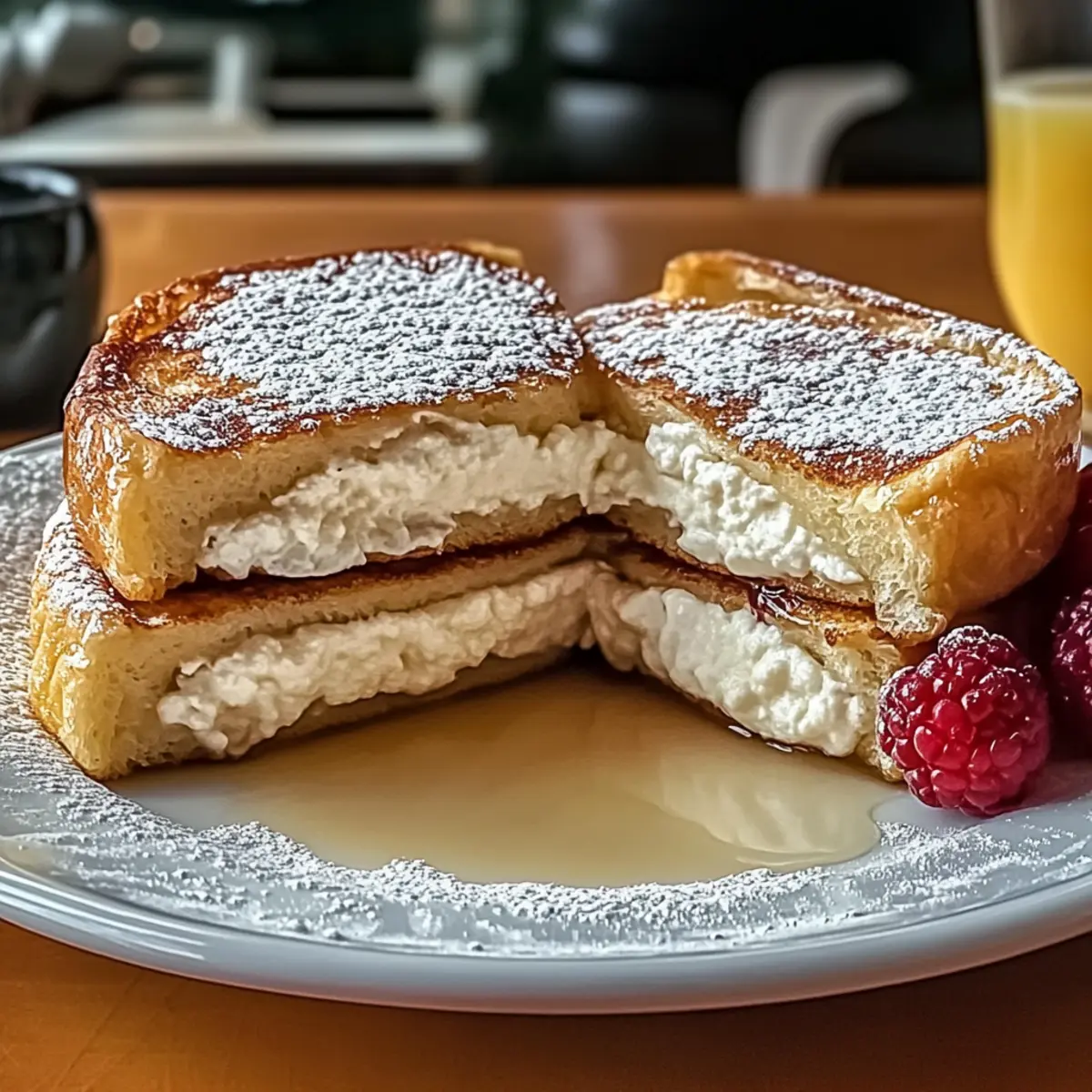 Stuffed Cream Cheese French Toast