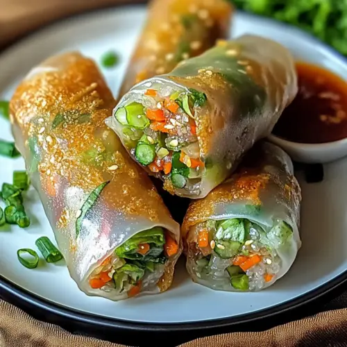 Crispy Rice Paper Spring Rolls