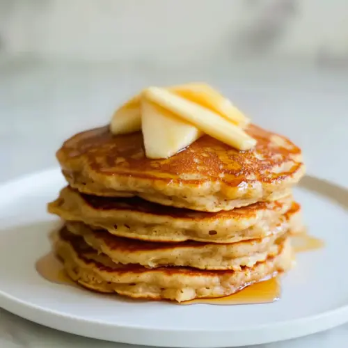 Healthy Oatmeal Apple Pancakes