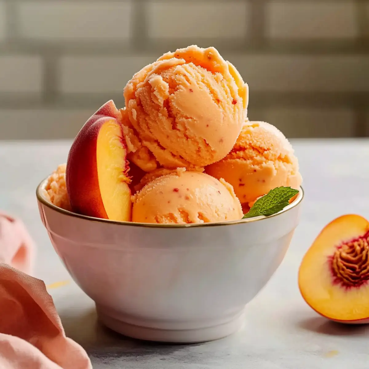 Best Peach Sorbet