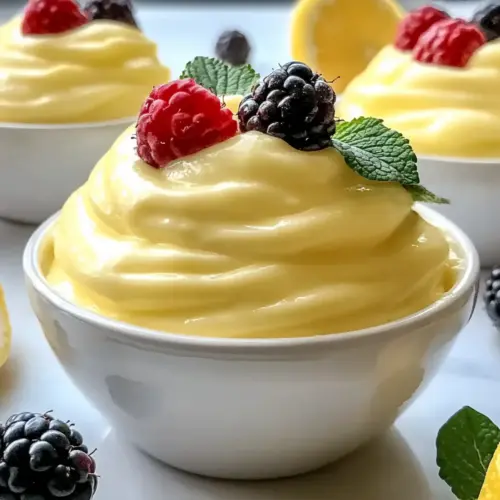 Lemon Cottage Cheese Pudding