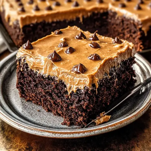 Chocolate Peanut Butter Texas Sheet Cake