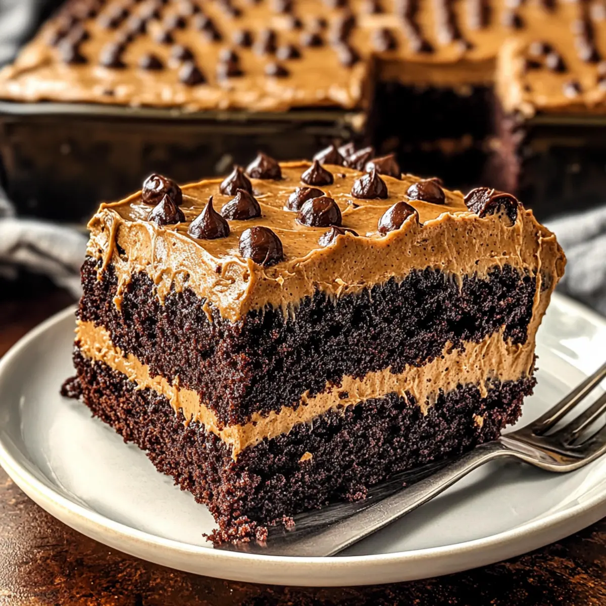 Chocolate Peanut Butter Texas Sheet Cake