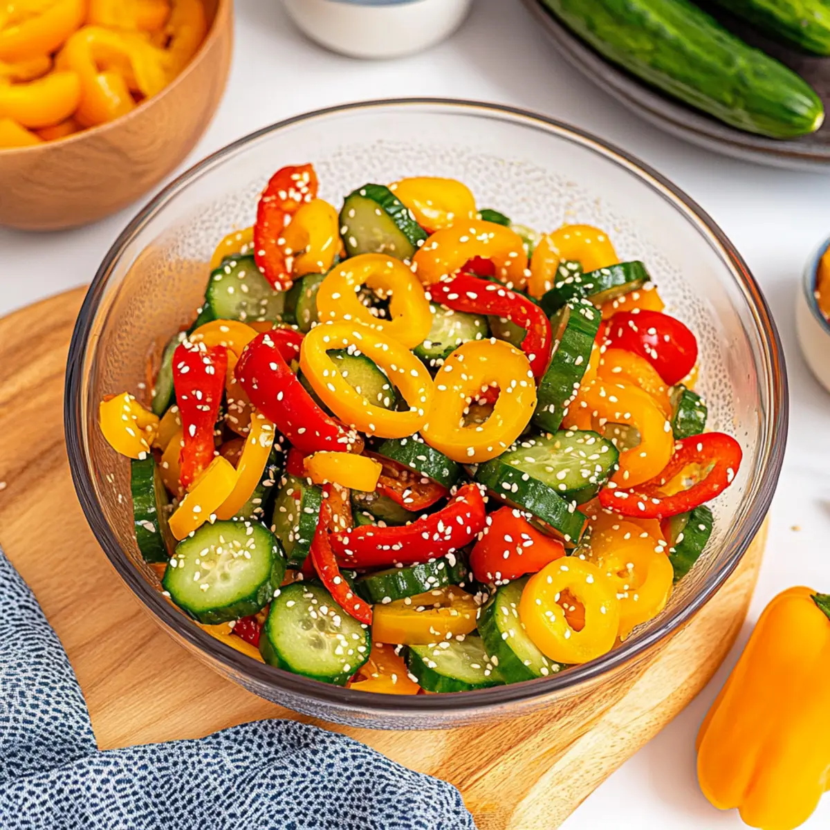 Cucumber and Sweet Pepper Salad