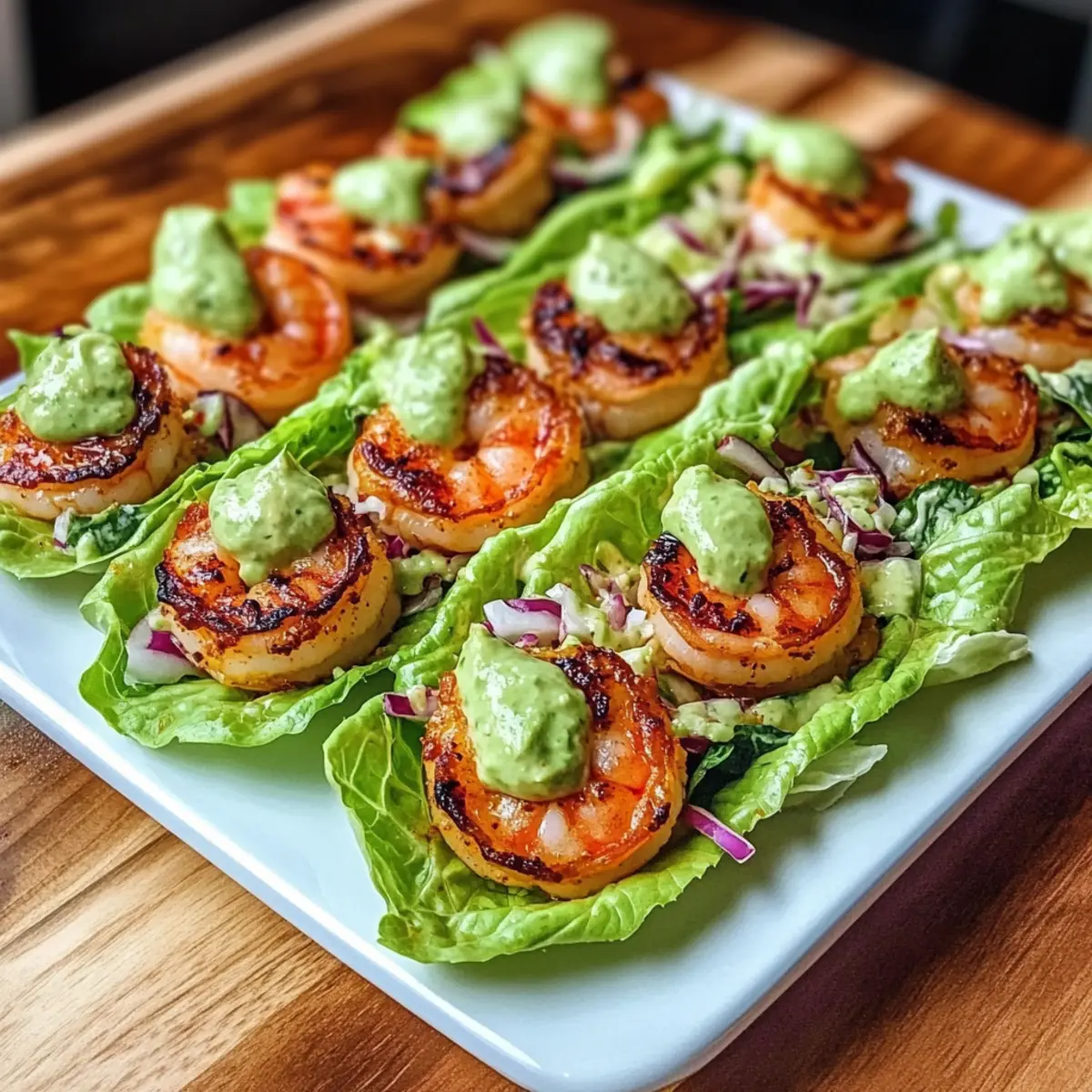 Sheet Pan Chili-Lime Shrimp Lettuce Wraps
