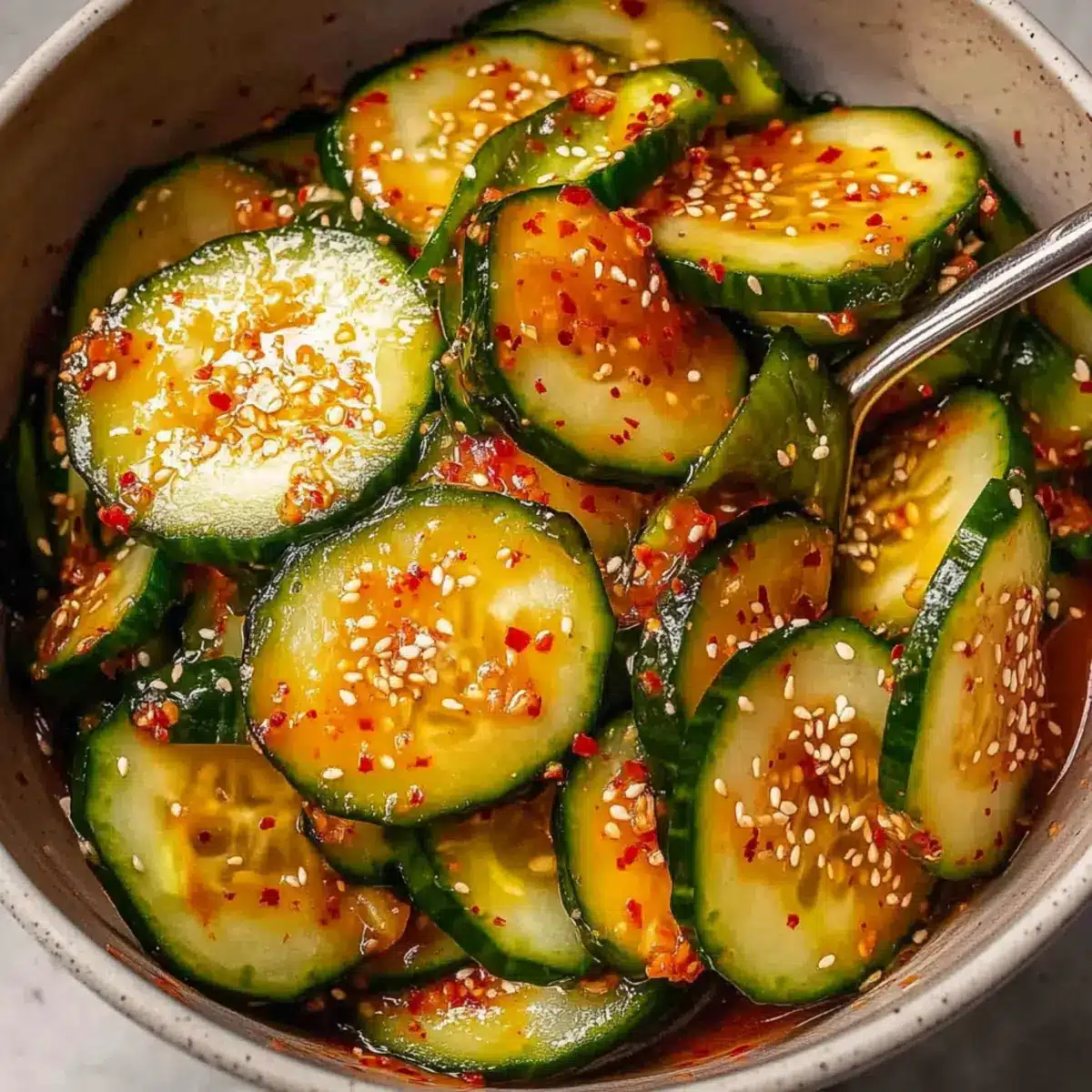 Spicy Korean Cucumber Salad