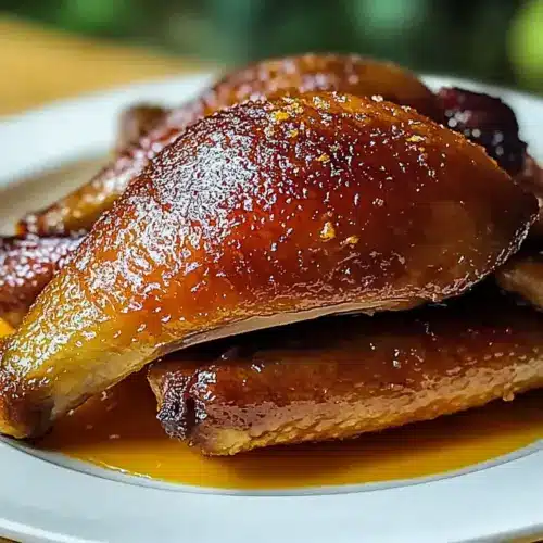 Crispy Roast Duck Orange Glaze