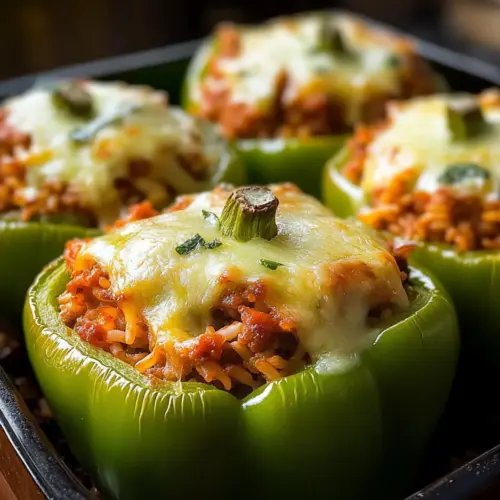 Old Fashioned Stuffed Green Peppers