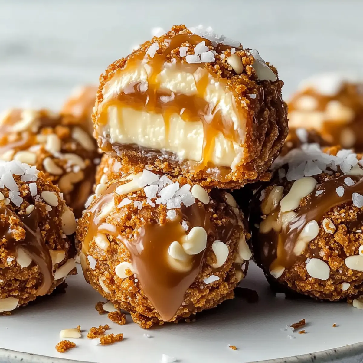 Salted Caramel Pretzel Cheesecake Balls