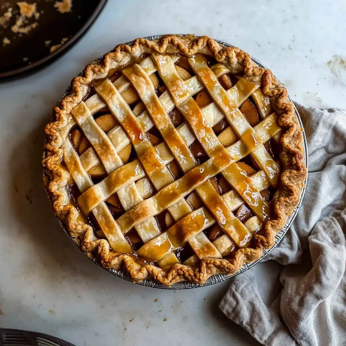Easy Caramel Apple Pie