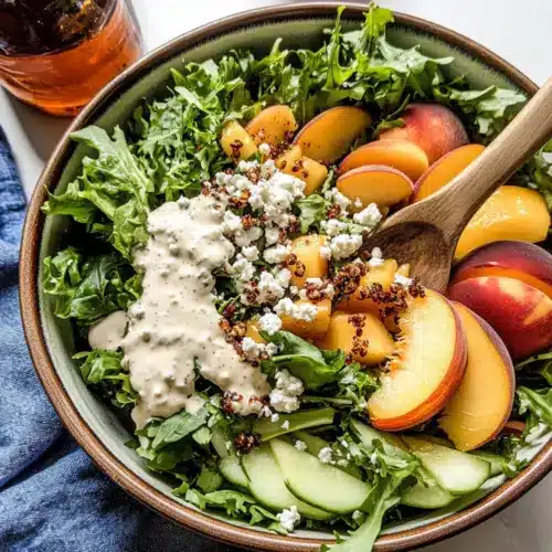 Peach and Goat Cheese Salad