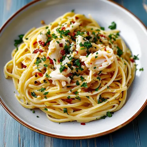 Linguine with Crab, Chilli & Garlic