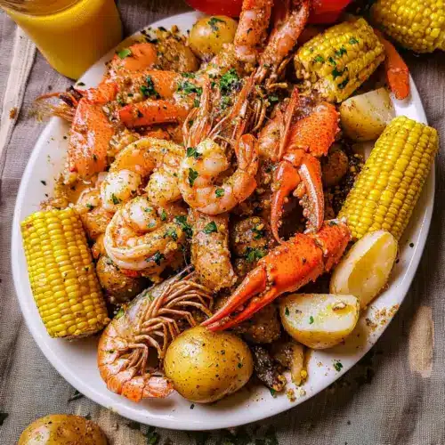 Cajun Seafood Boil with Garlic Butter Sauce
