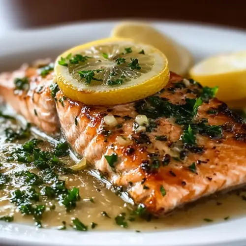 Baked Lemon Garlic Butter Salmon