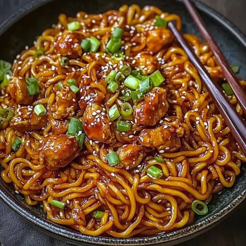 Korean Spicy Chicken Noodles
