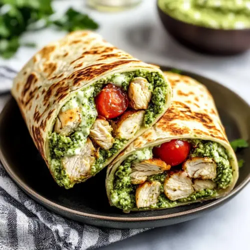 Pesto Chicken Wraps