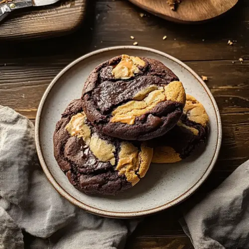 Peanut Butter Brownie Swirl Cookies