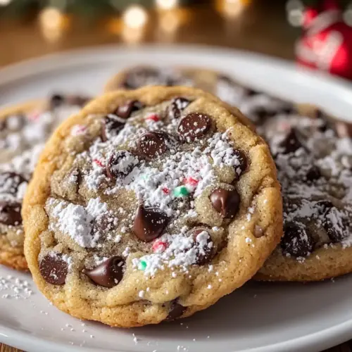Winter Wonderland Chocolate Chip Christmas Cookies