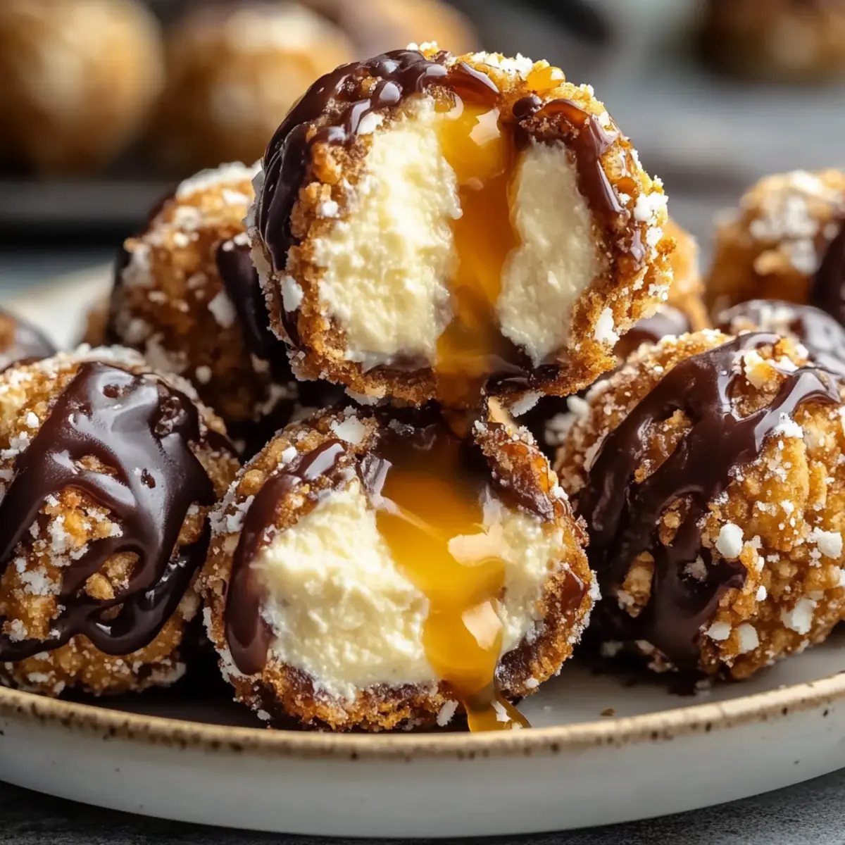 Salted Caramel Pretzel Cheesecake Balls