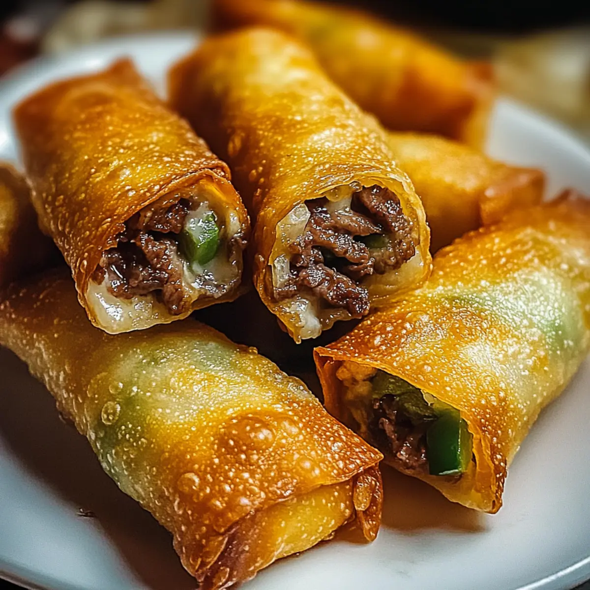 Philly Cheesesteak Egg Roll