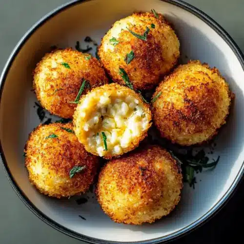 Crispy Arancini Rice Balls Recipe