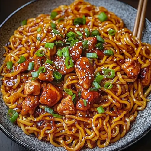 Korean Spicy Chicken Noodles