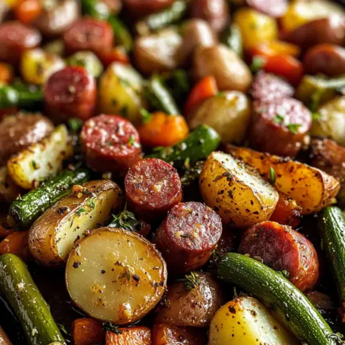 Kielbasa Sheet Pan Dinner