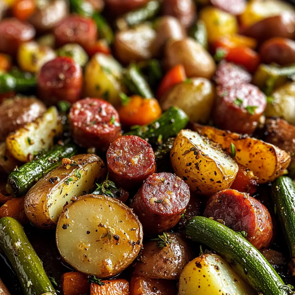 Kielbasa Sheet Pan Dinner