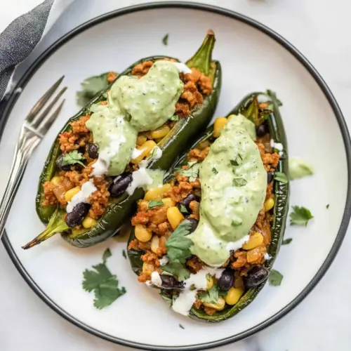 Turkey Stuffed Poblano Peppers