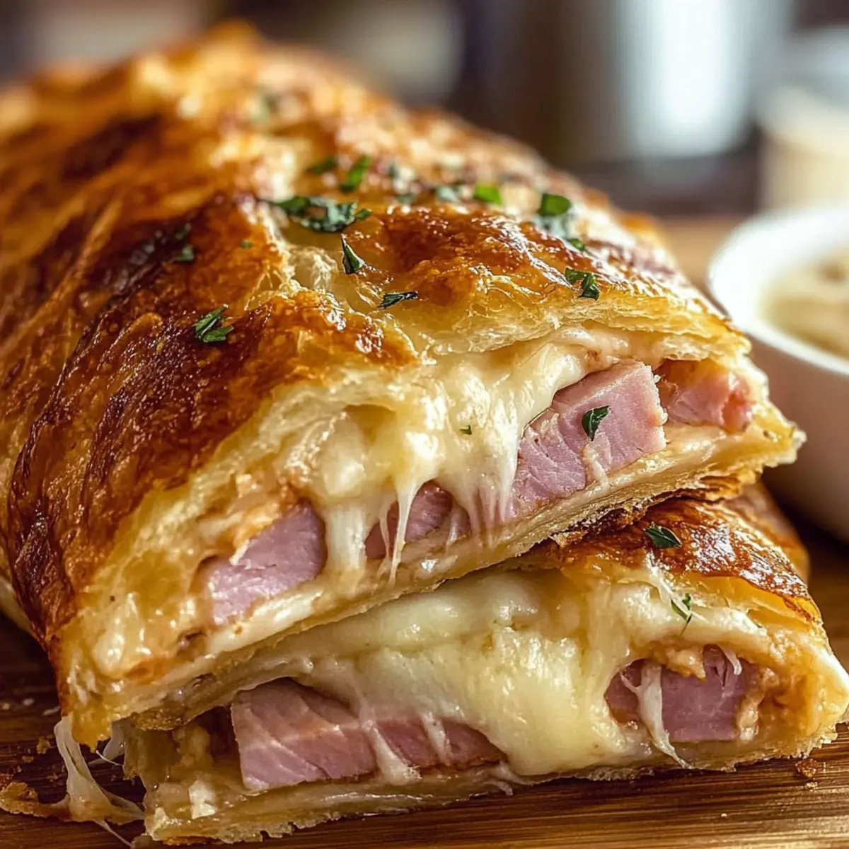 Ham and Cheese Stromboli