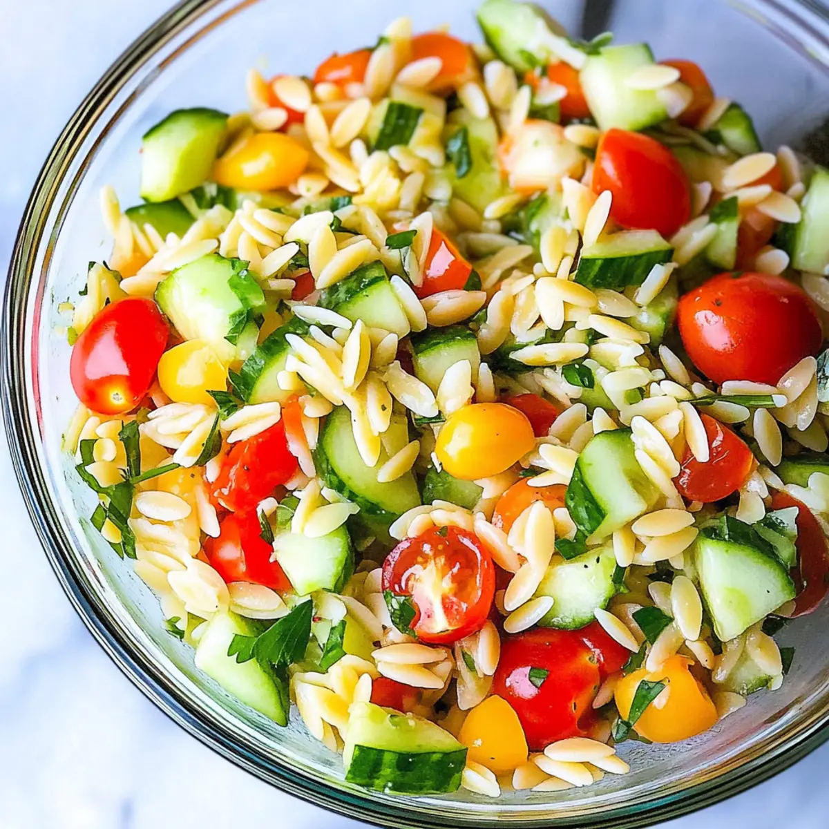 Easy Orzo Pasta Salad